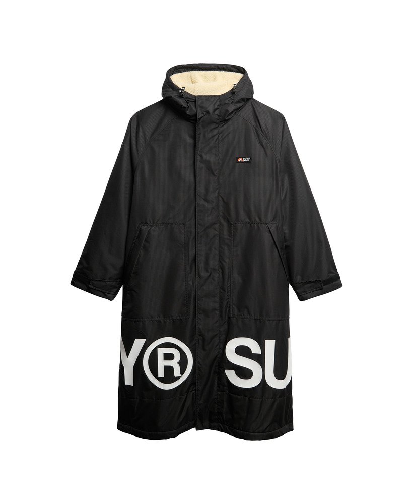 szlafrok superdry w kolorze czarno-biaŁym