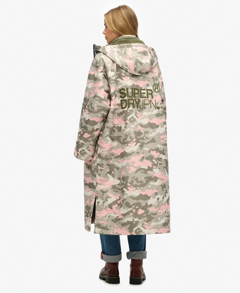 szlafrok superdry w kolorze rÓŻowym moro