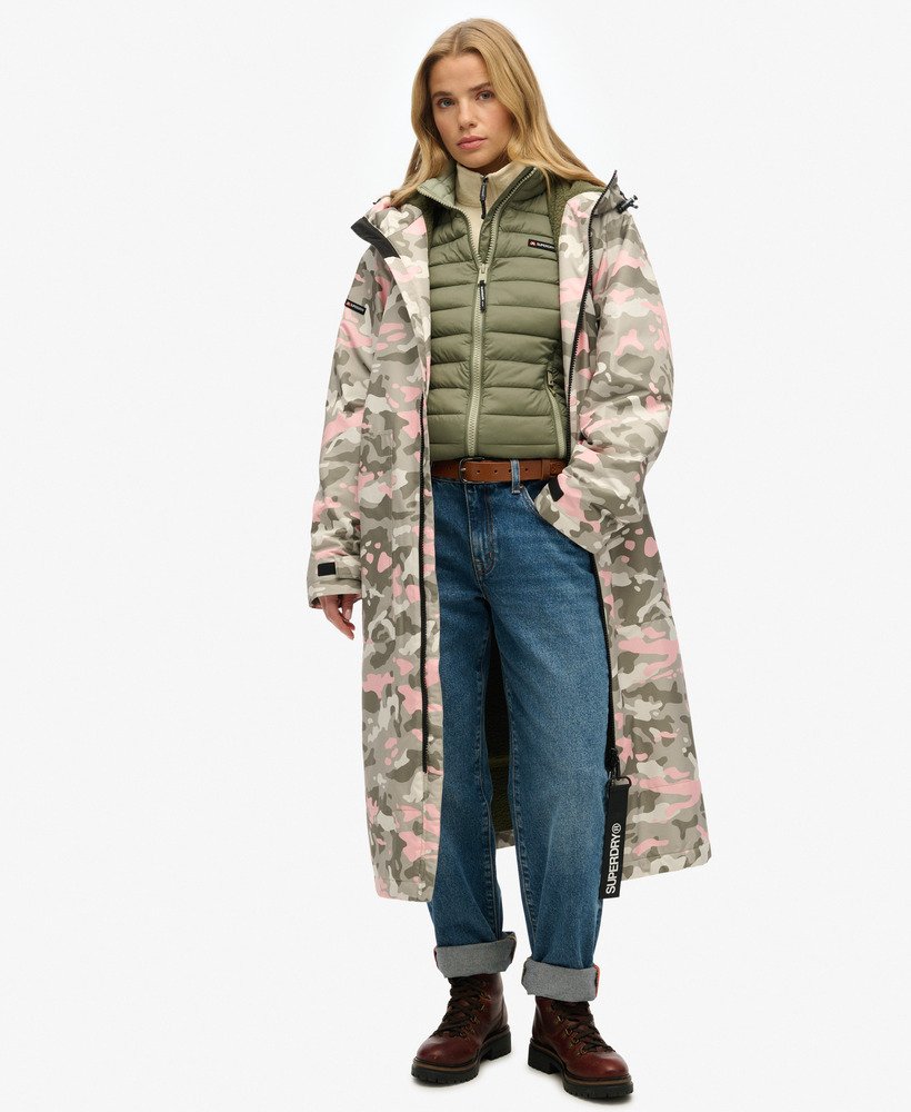 szlafrok superdry w kolorze rÓŻowym moro