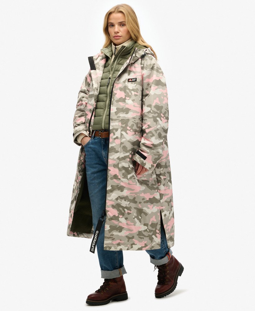 szlafrok superdry w kolorze rÓŻowym moro