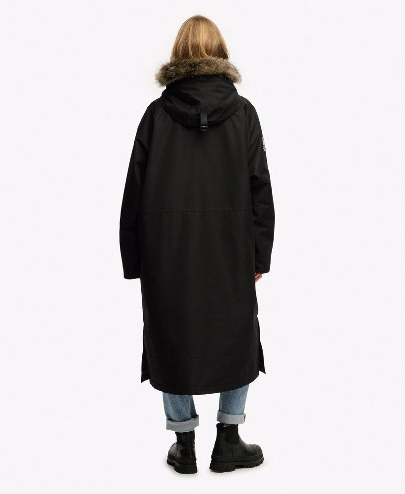 Szlafrok Everest Superdry wodoodporny ze sztucznego futra