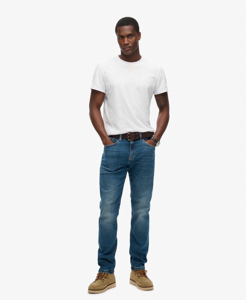 jeansy vintage slim straight w kolorze mercer mid blue