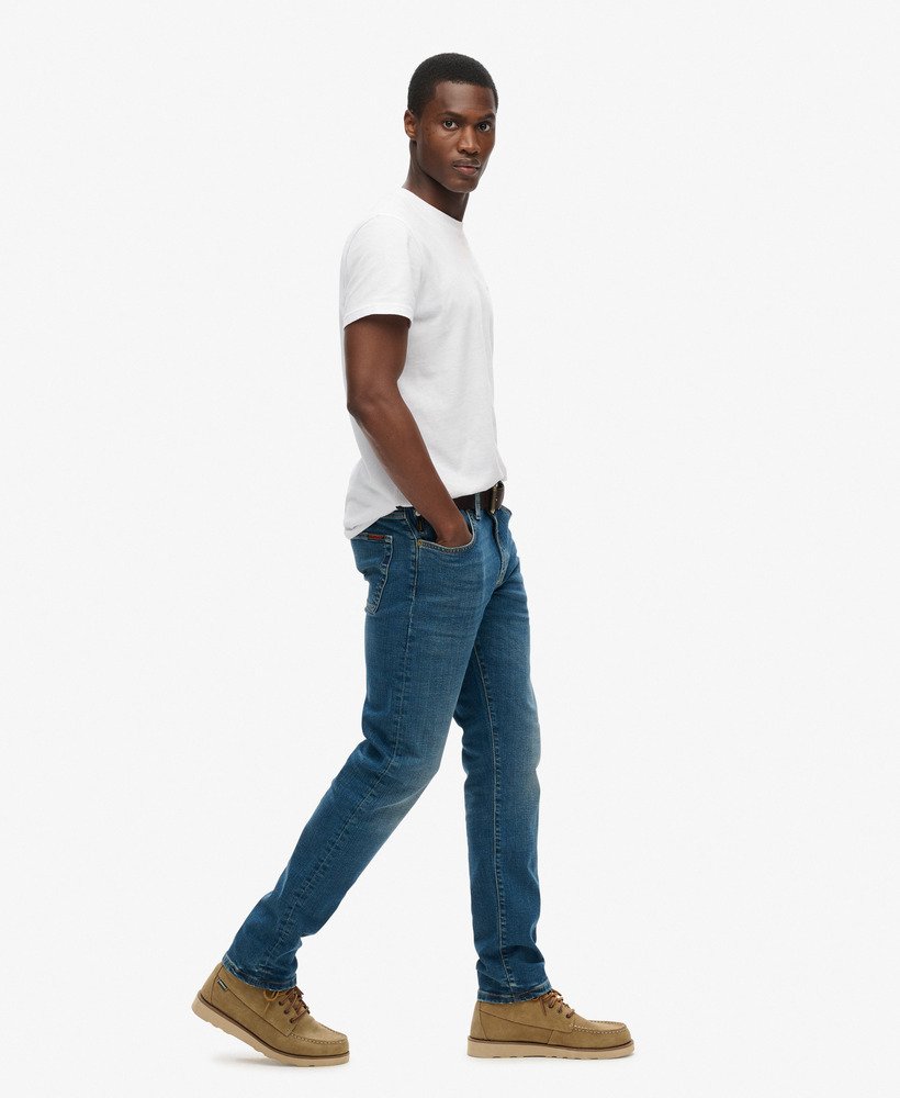 jeansy vintage slim straight w kolorze mercer mid blue