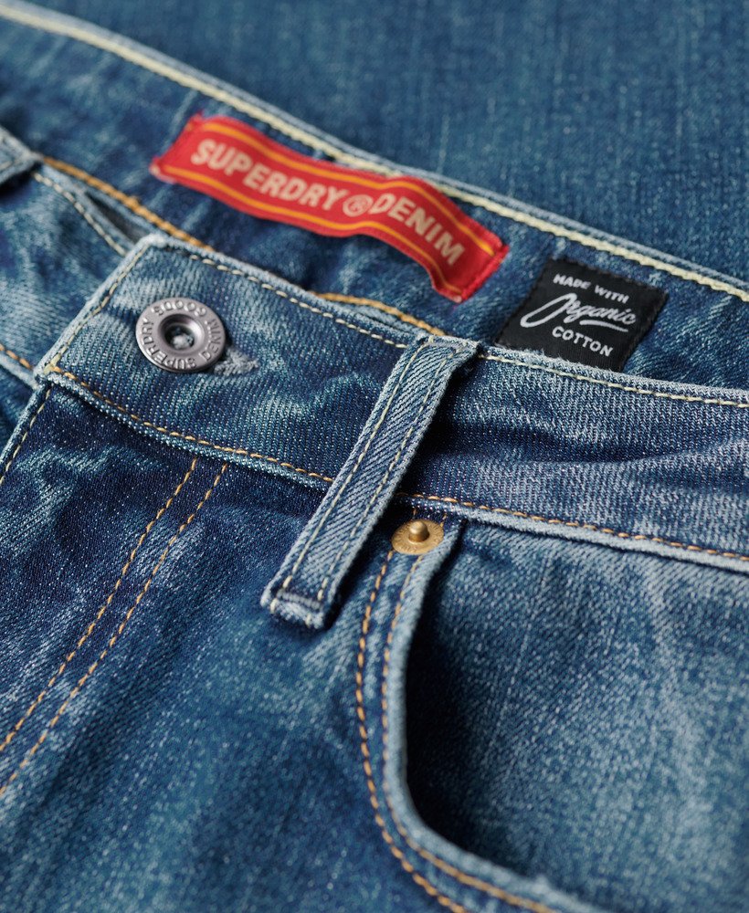 jeansy vintage slim straight w kolorze mercer mid blue