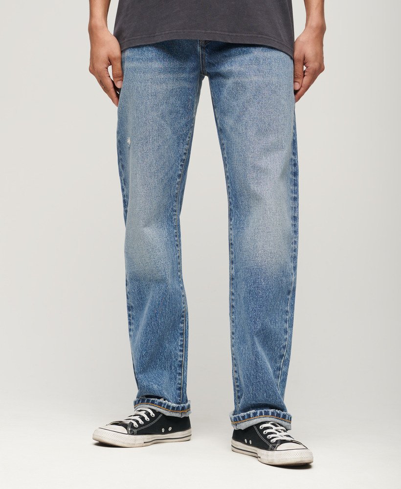 proste dżinsy w kolorze angeles vintage mid blue