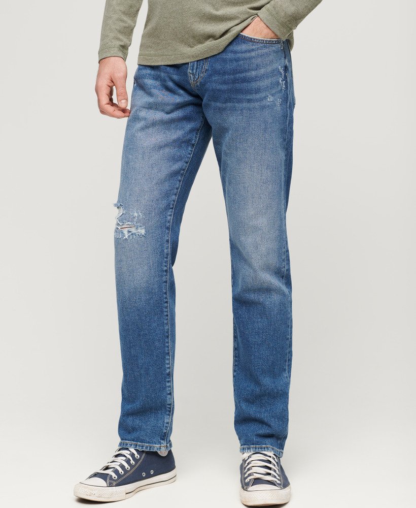 jeansy vintage slim straight w kolorze folsom mid blue