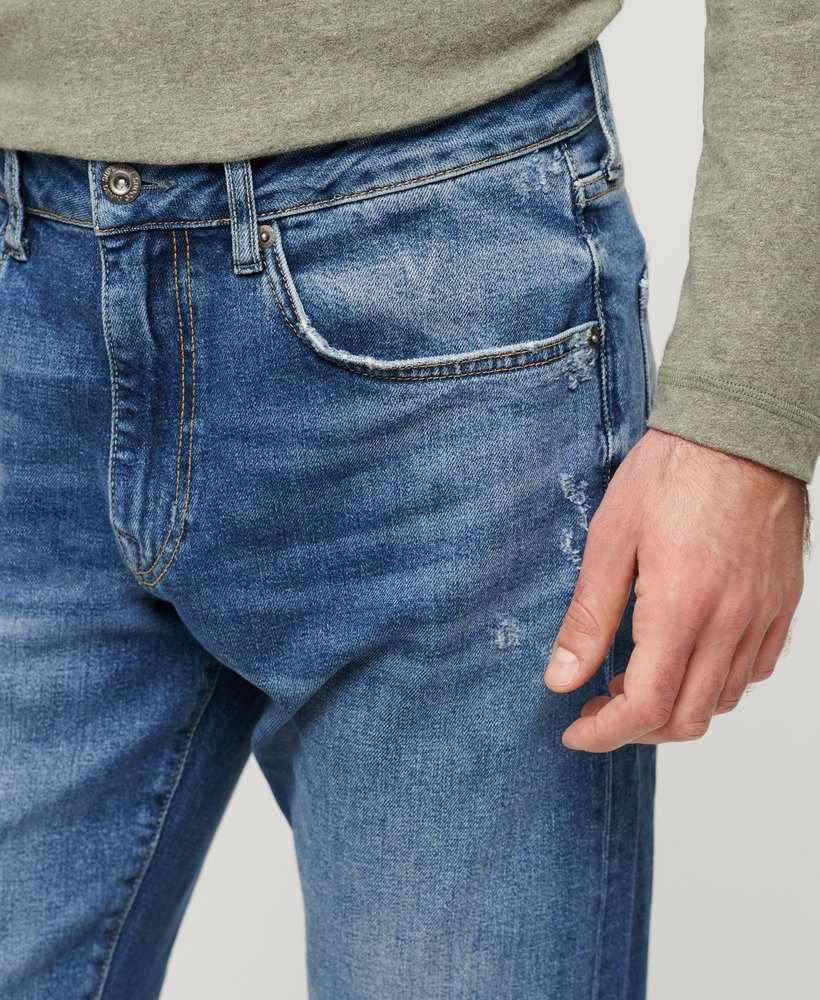 jeansy vintage slim straight w kolorze folsom mid blue