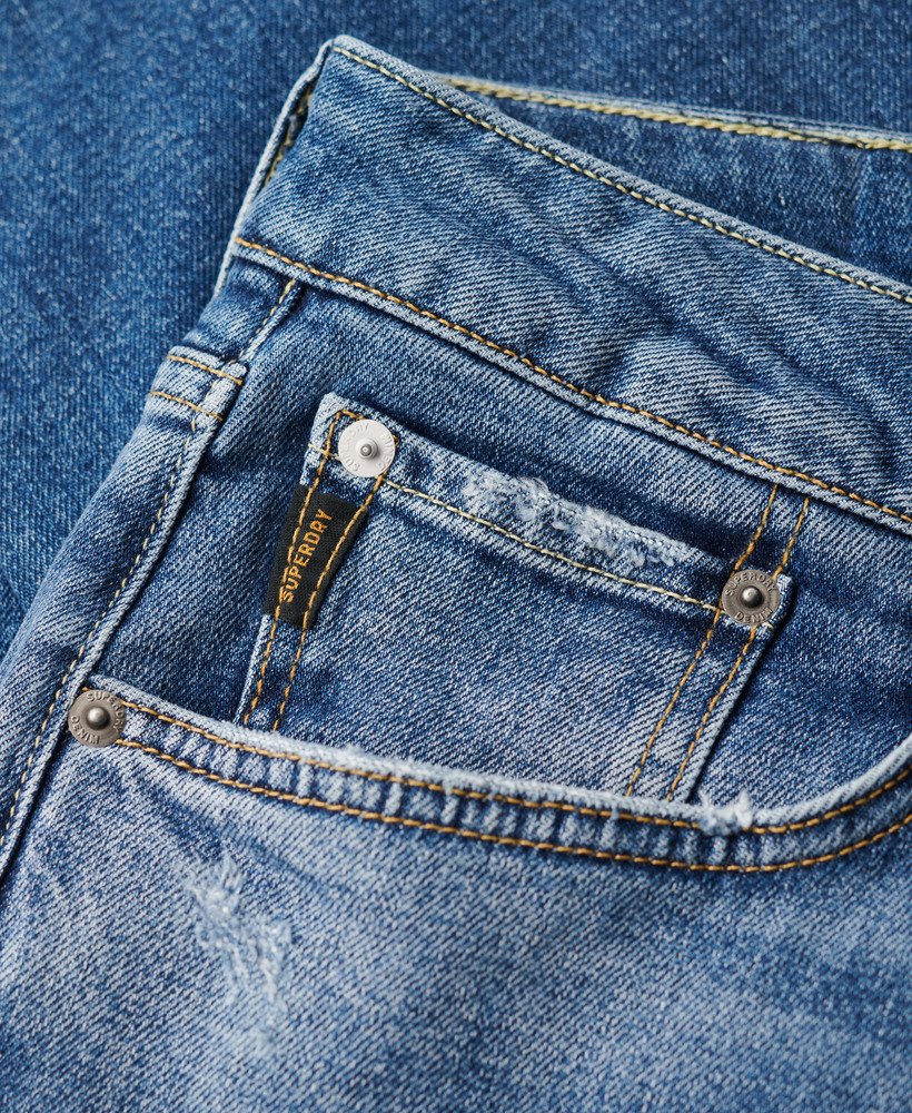 jeansy vintage slim straight w kolorze folsom mid blue
