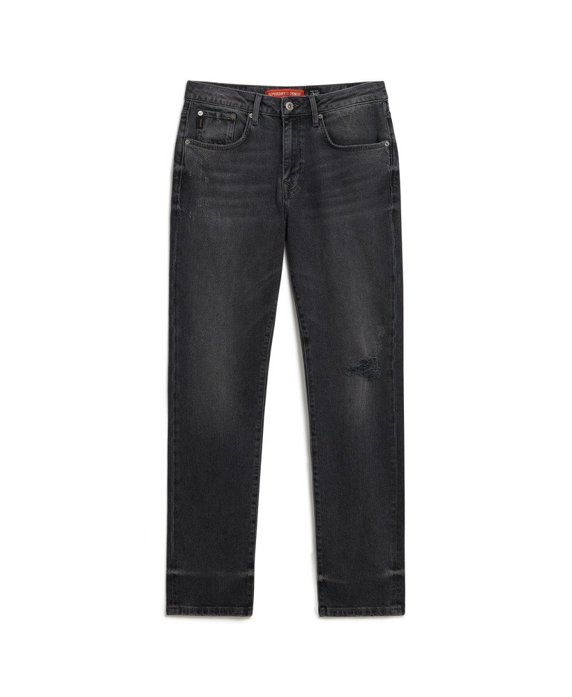 jeansy vintage slim straight w kolorze venom used black