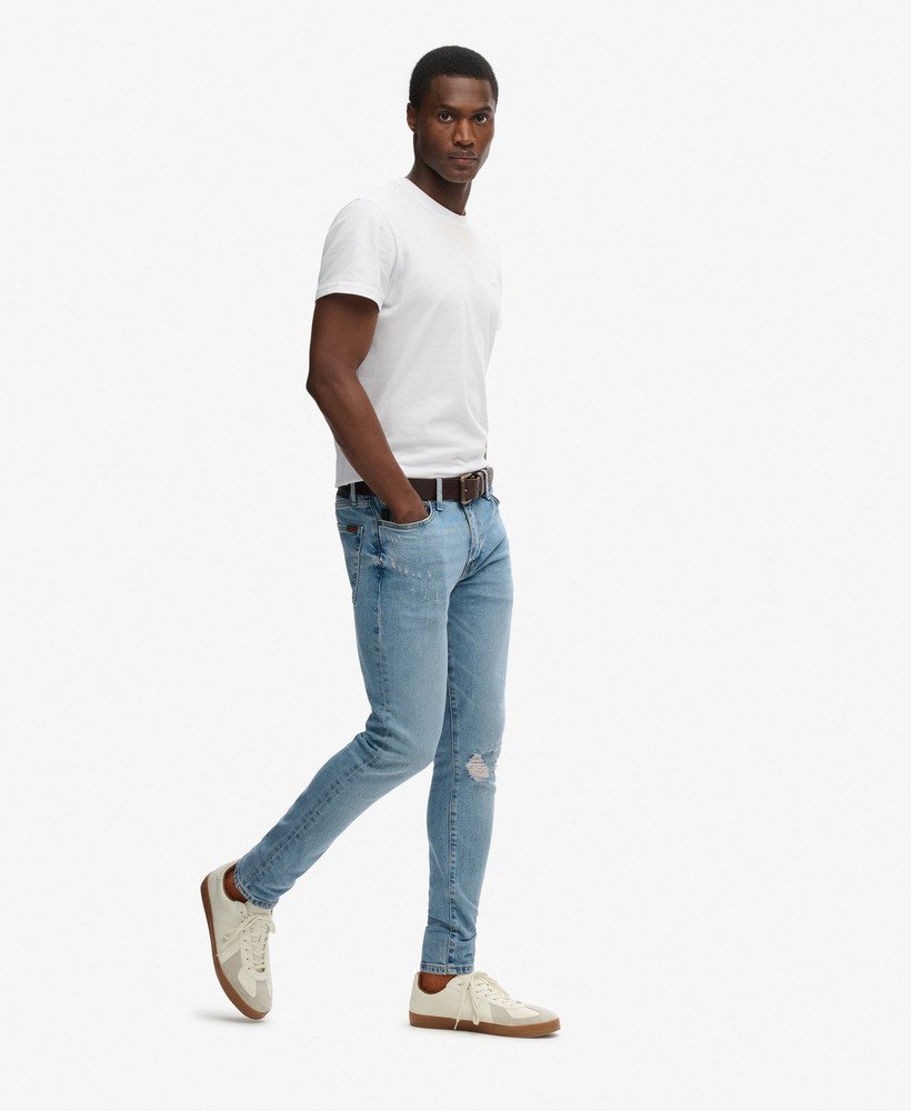 obcisłe jeansy vintage w kolorze shotwell blue