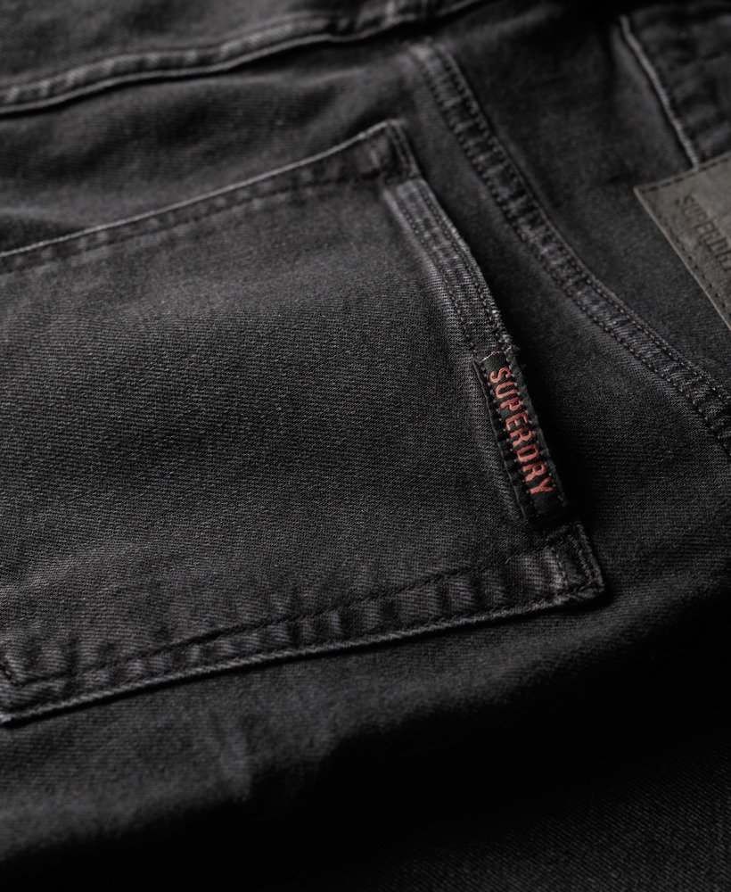 obcisłe jeansy vintage w kolorze venom used black