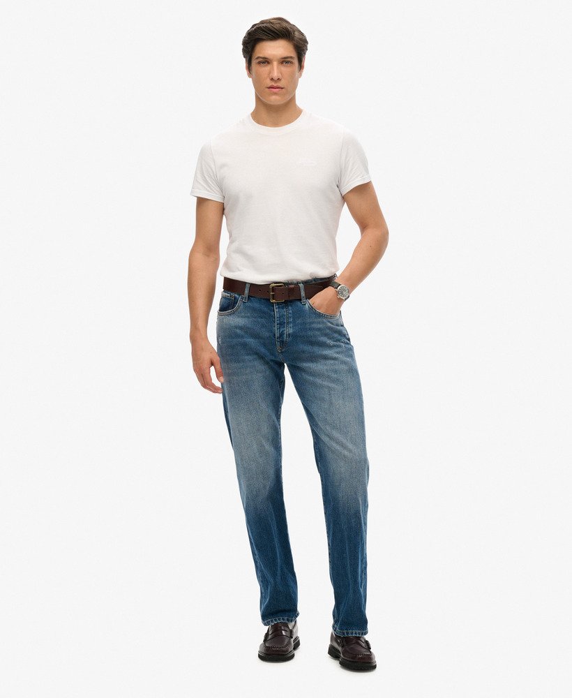 proste jeansy w kolorze dolores mid blue