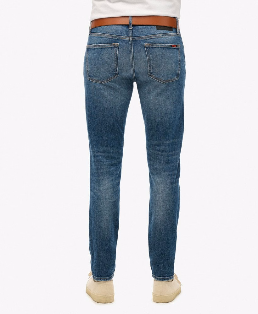 Jeansy vintage slim z bawełny organicznej