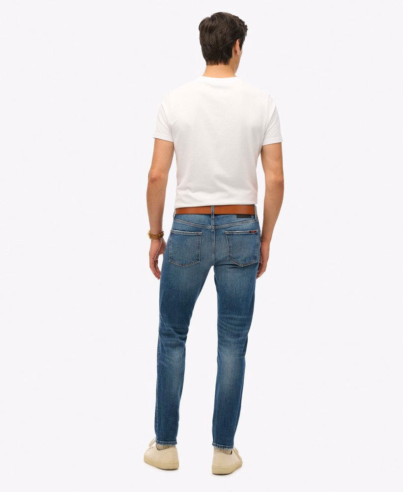 Jeansy vintage slim z bawełny organicznej
