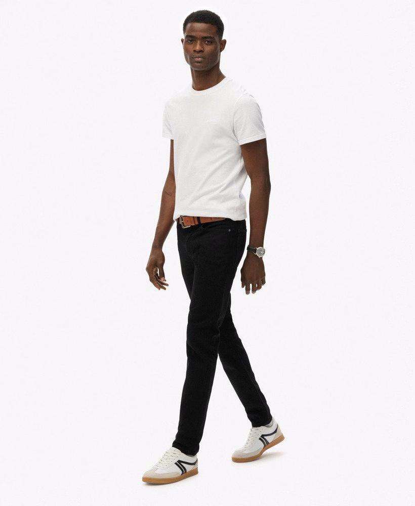 Jeansy vintage slim z bawełny organicznej