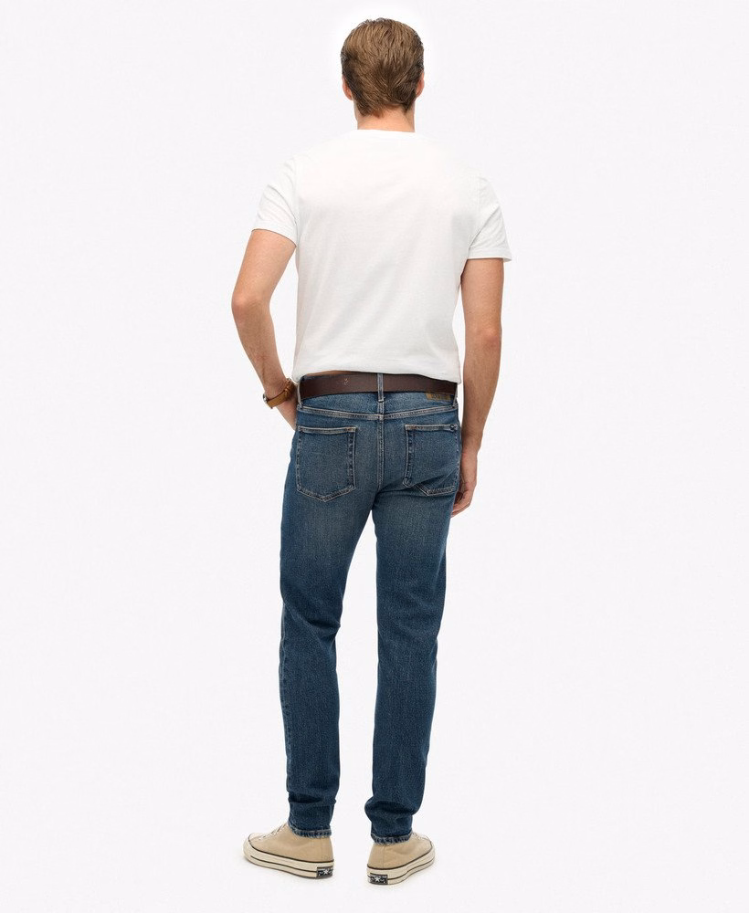 Jeansy vintage slim z bawełny organicznej