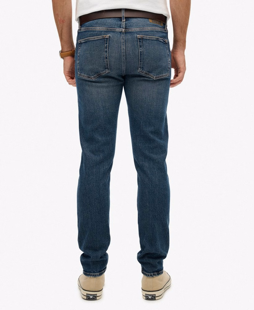 Jeansy vintage slim z bawełny organicznej