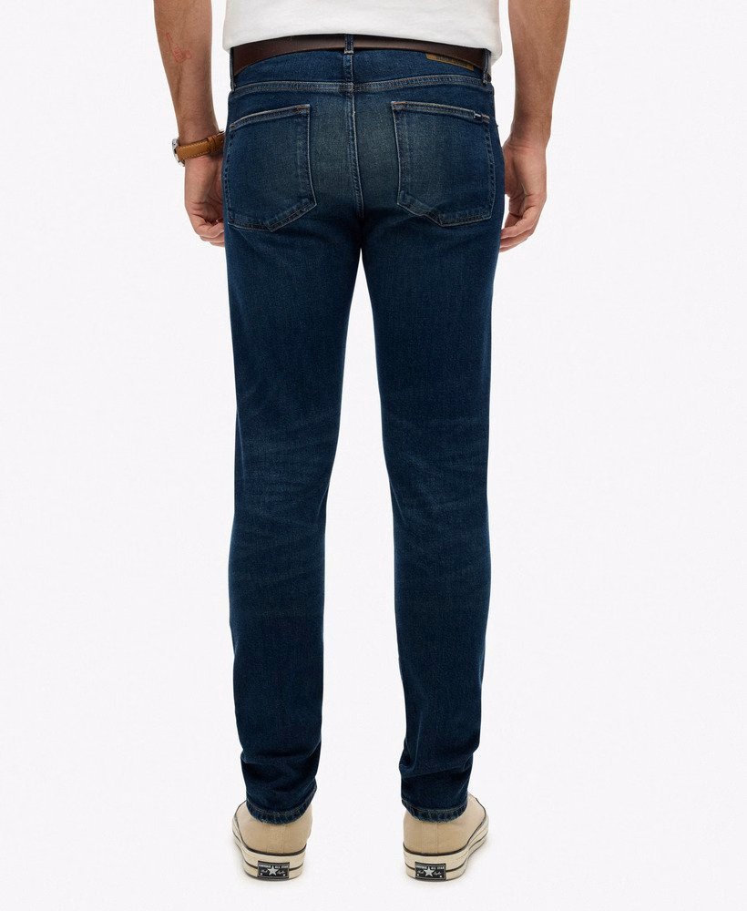 Jeansy vintage slim z bawełny organicznej