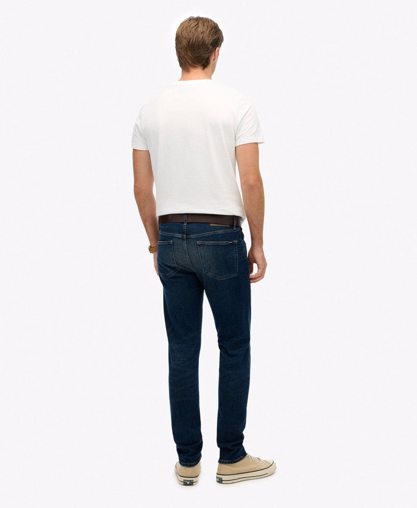 Jeansy vintage slim z bawełny organicznej