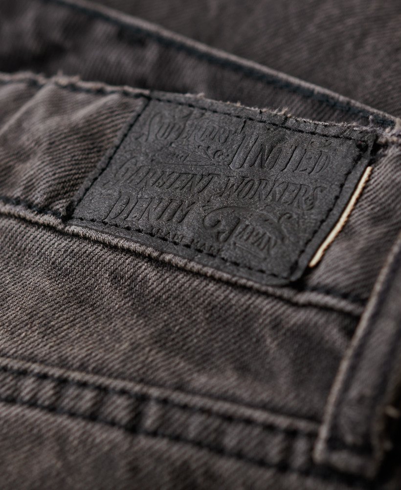 jeansy z szerokimi nogawkami z bawełny organicznej w kolorze lenox grey