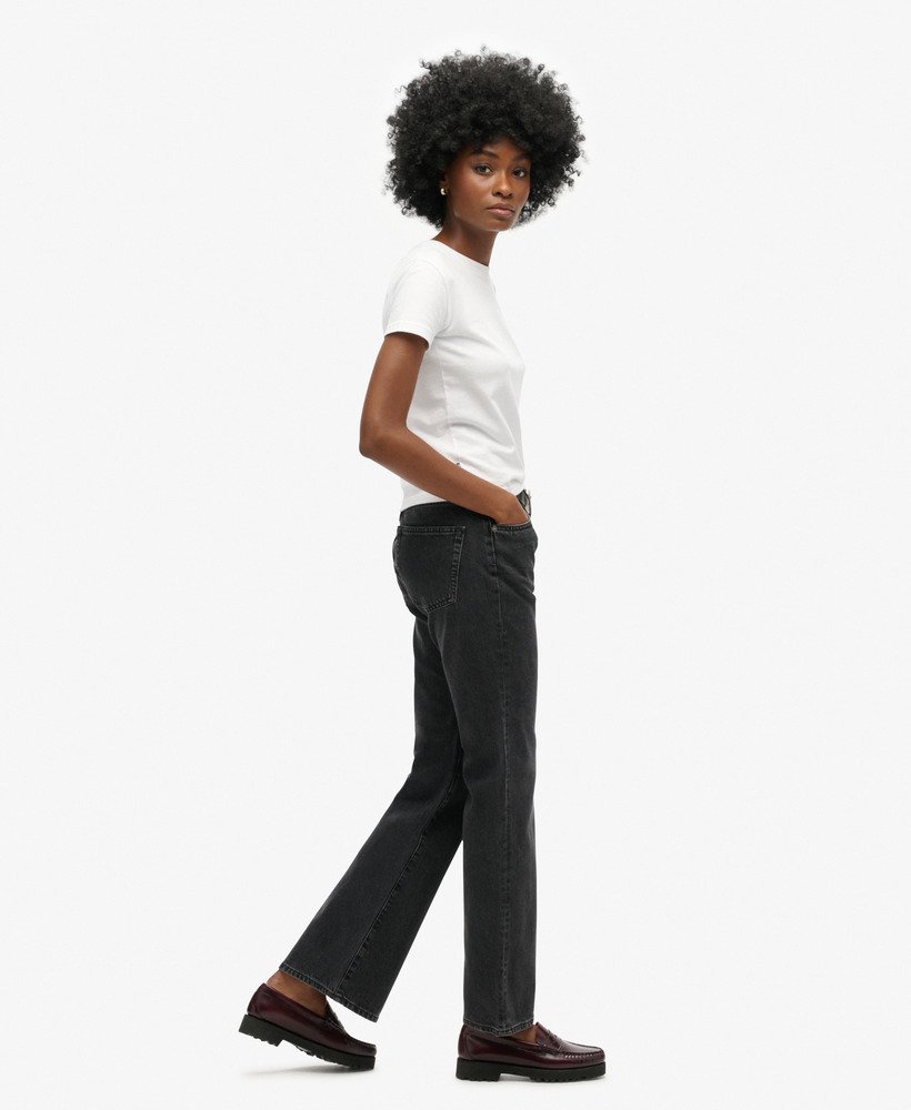 jeansy vintage mid rise slim flare w kolorze walcott black stone
