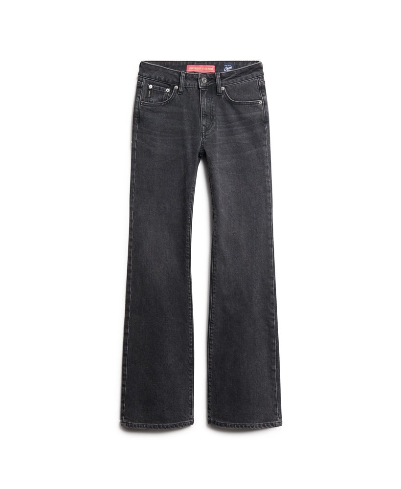 jeansy vintage mid rise slim flare w kolorze walcott black stone