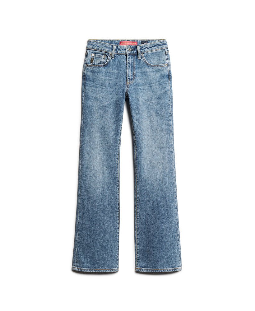 jeansy vintage mid rise slim flare w kolorze dark indigo aged