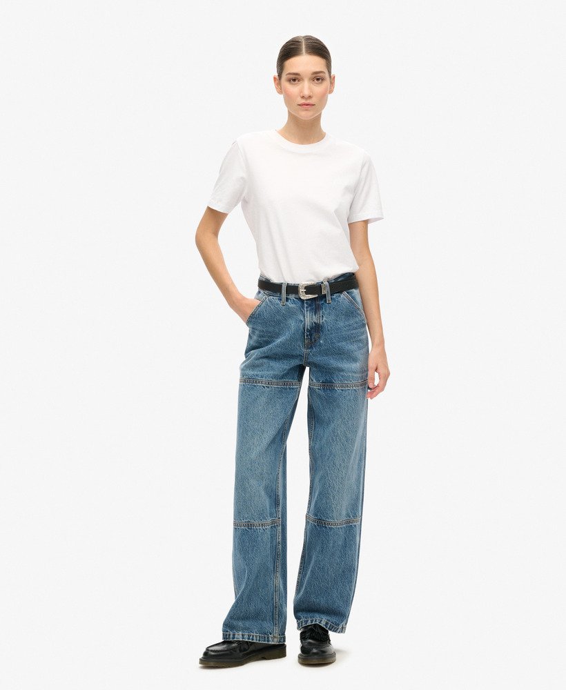jeansy carpenter z jeansu o średnim stanie w kolorze guerrero mid blue