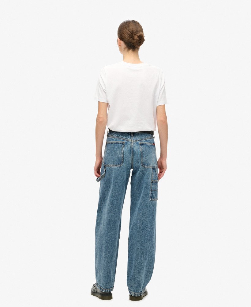 jeansy carpenter z jeansu o średnim stanie w kolorze guerrero mid blue