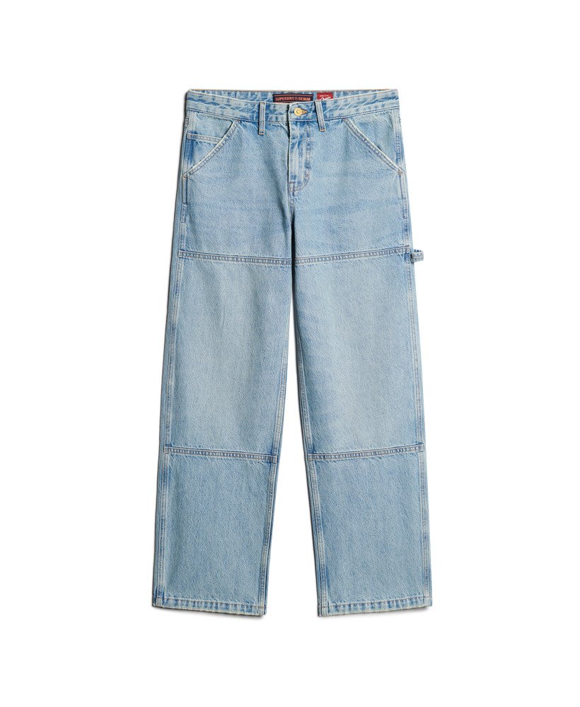 jeansy carpenter z jeansu o średnim stanie w kolorze beechwood light vintage