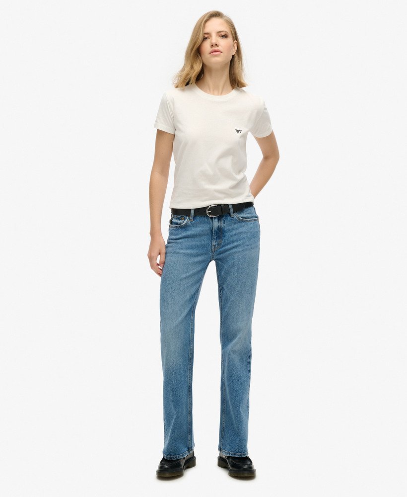 jeansy vintage mid rise slim flare w kolorze beecher mid washed blue