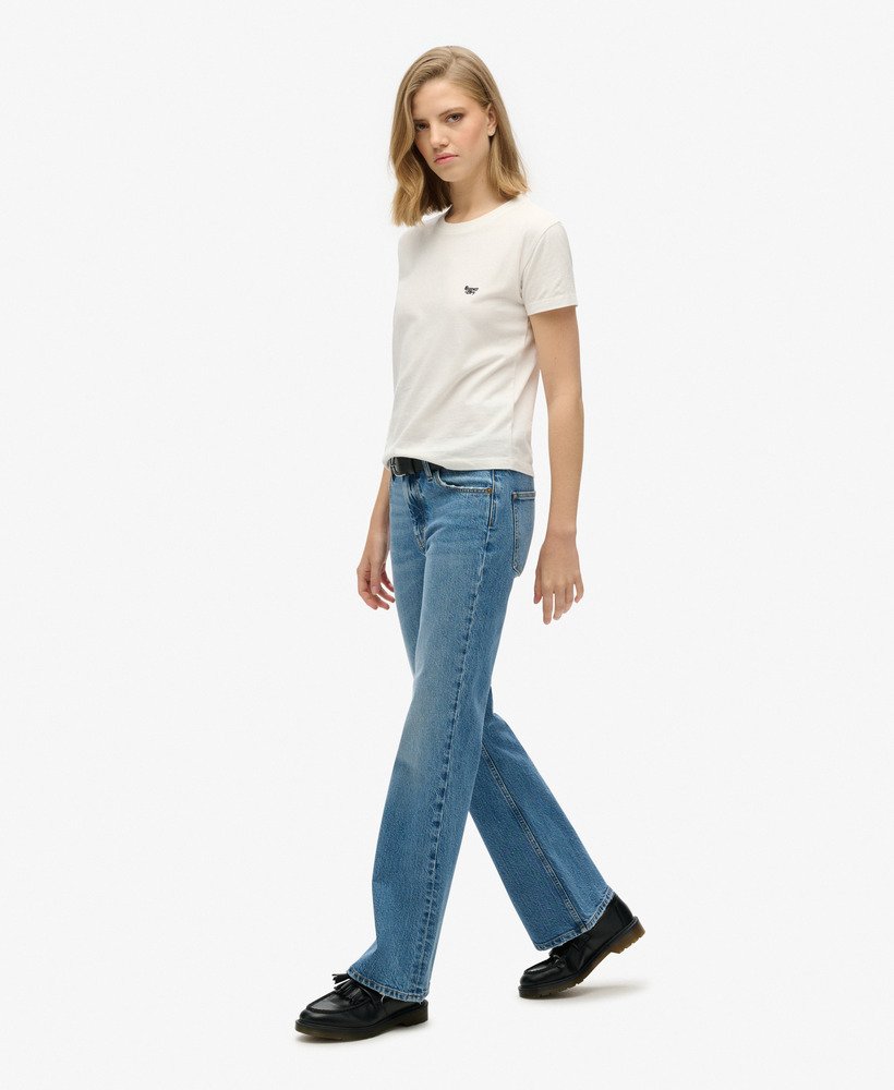 jeansy vintage mid rise slim flare w kolorze beecher mid washed blue