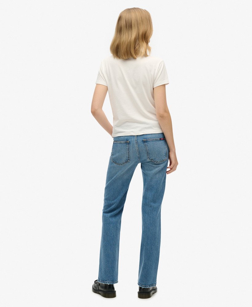 jeansy vintage mid rise slim flare w kolorze beecher mid washed blue