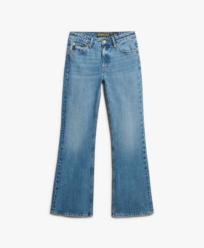 jeansy vintage mid rise slim flare w kolorze beecher mid washed blue