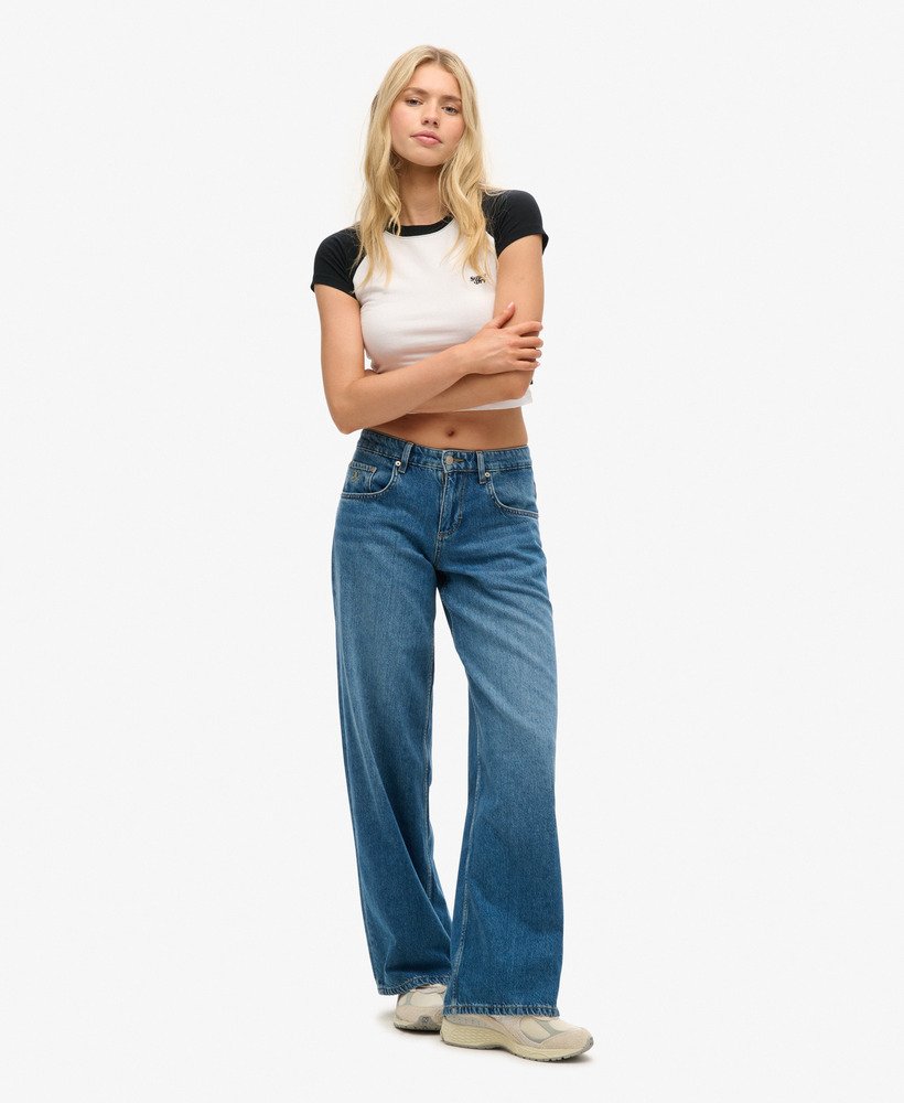 jeansy cult mid rise baggy w kolorze mid blue vintage wash