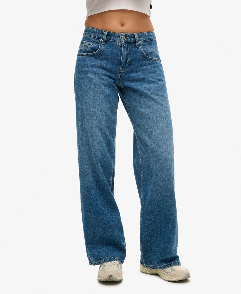 jeansy cult mid rise baggy w kolorze mid blue vintage wash