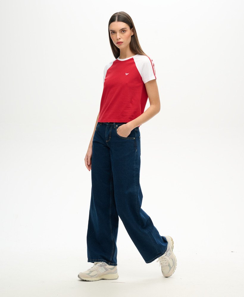 jeansy cult mid rise baggy w kolorze ciemnoniebieskim vintage wash
