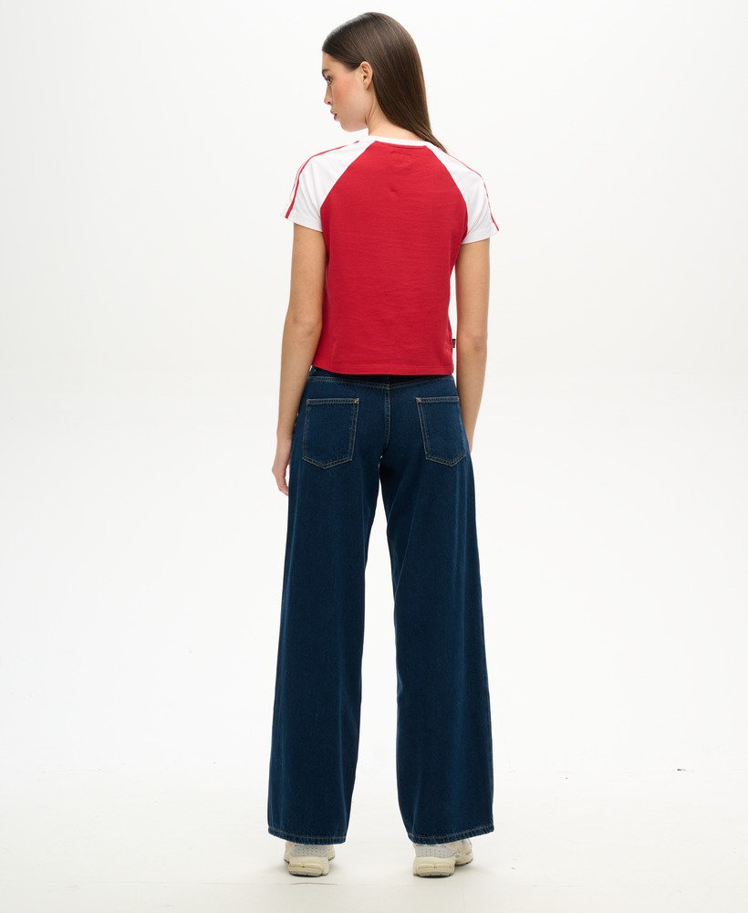 jeansy cult mid rise baggy w kolorze ciemnoniebieskim vintage wash