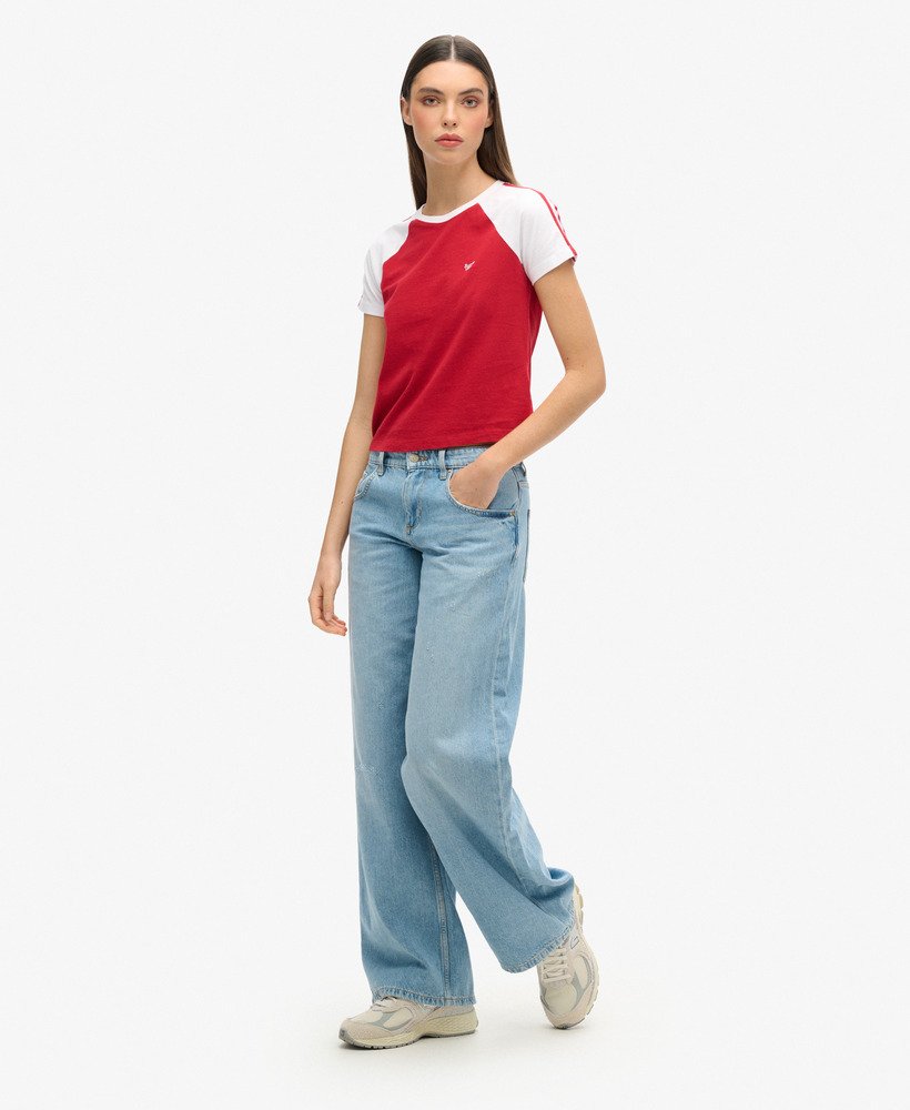 jeansy cult mid rise baggy w jasnoniebieskim kolorze vintage