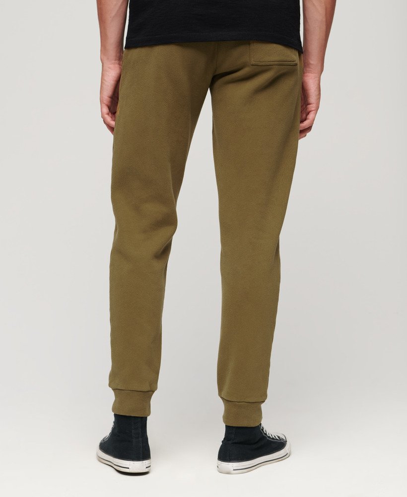 klasyczne spodnie dresowe vintage z logo heritage w kolorze khaki
