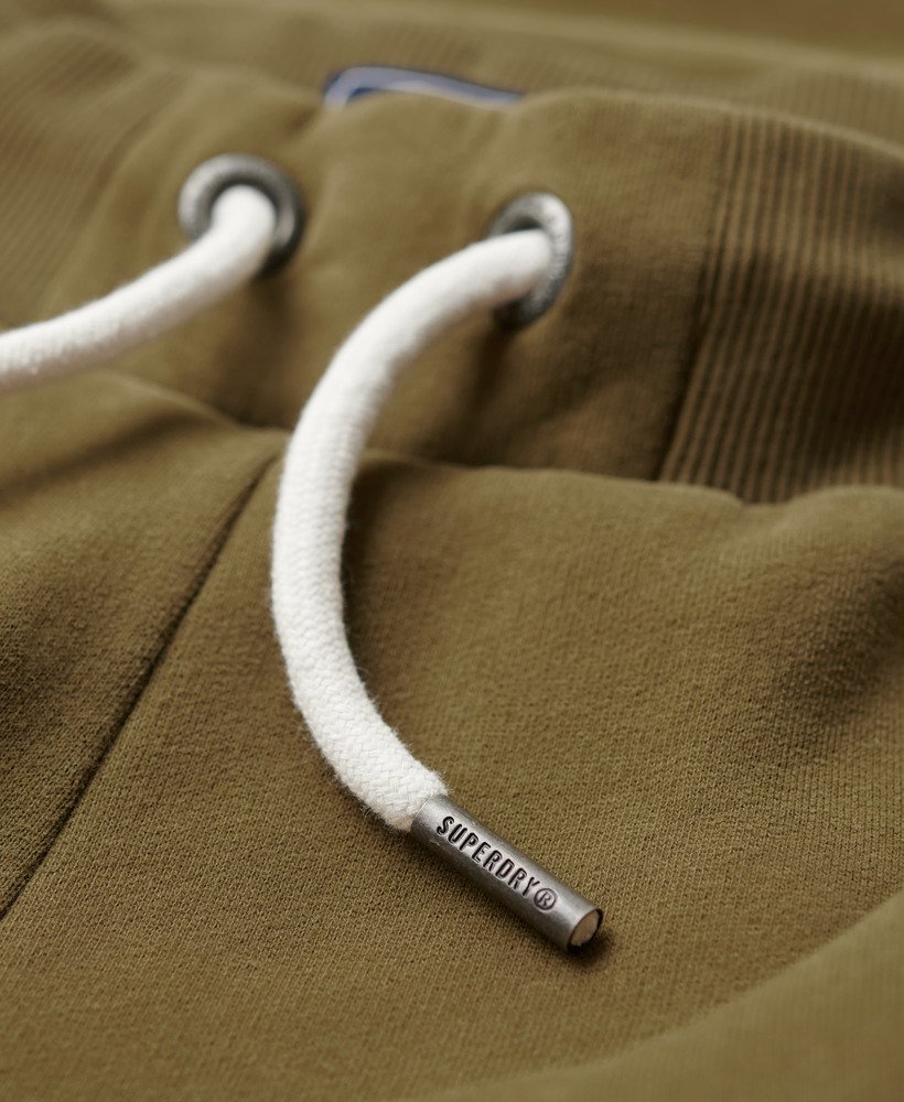 klasyczne spodnie dresowe vintage z logo heritage w kolorze khaki