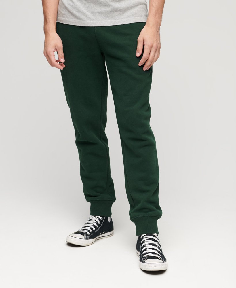 spodnie dresowe essential logo w kolorze forest green