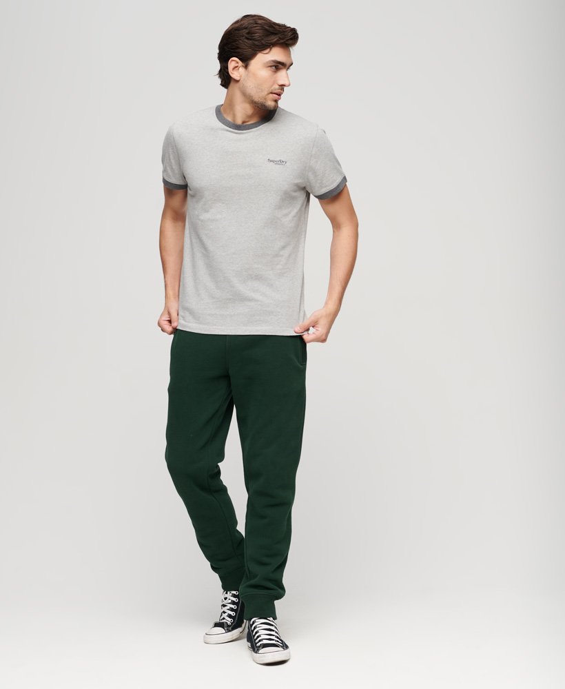 spodnie dresowe essential logo w kolorze forest green