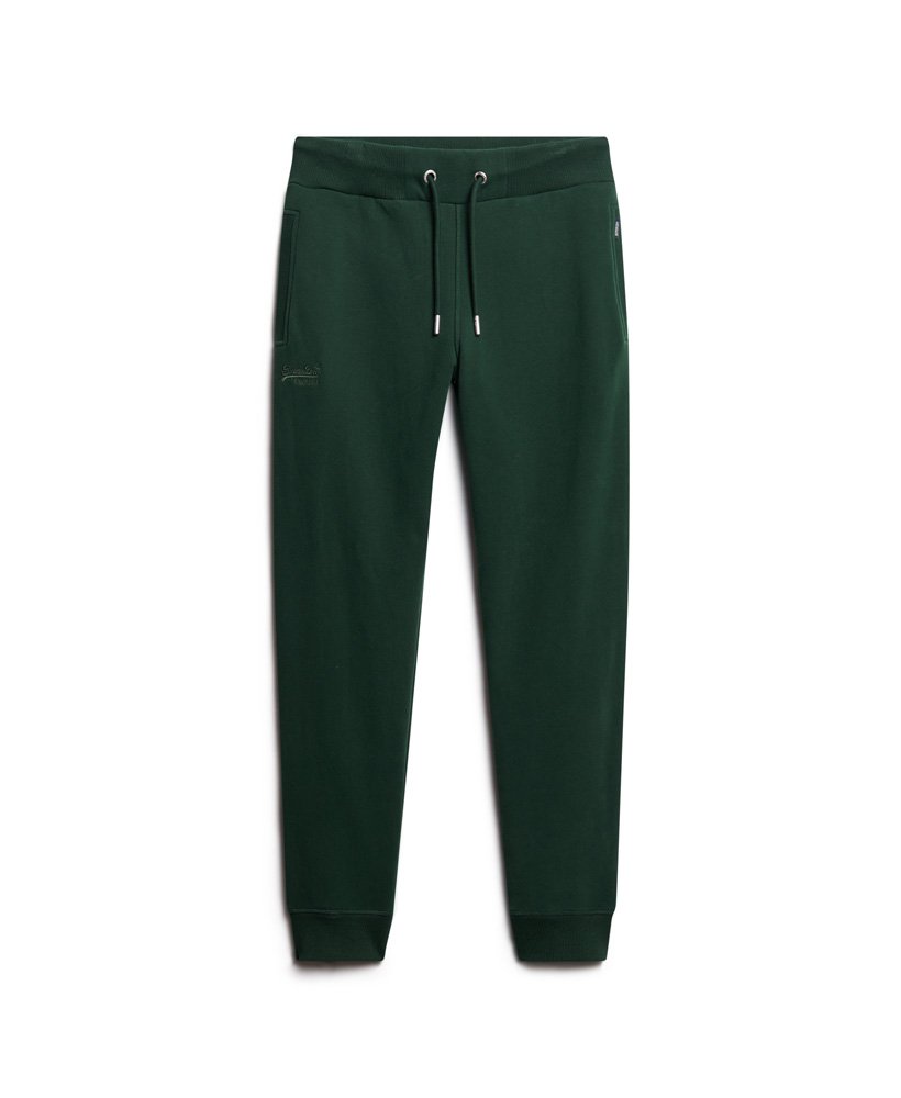 spodnie dresowe essential logo w kolorze forest green