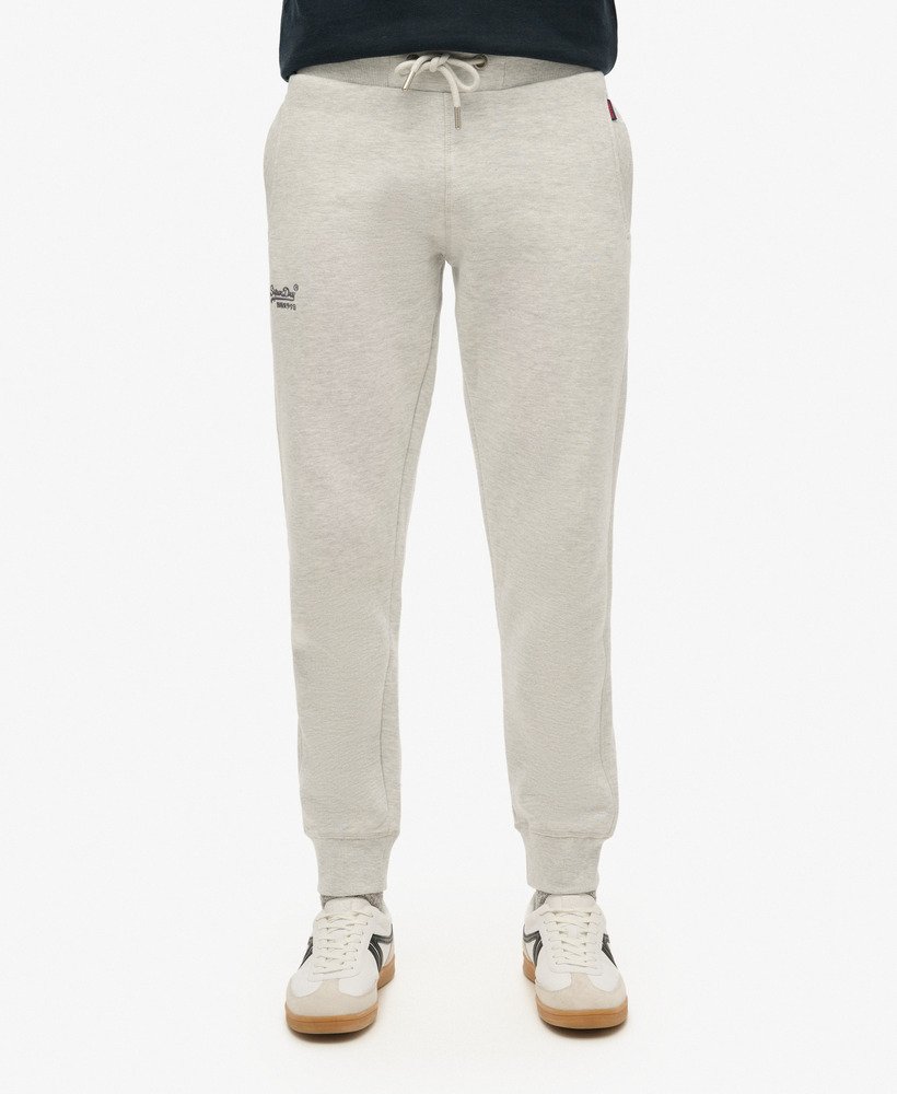 spodnie dresowe essential logo w kolorze glacier grey marl