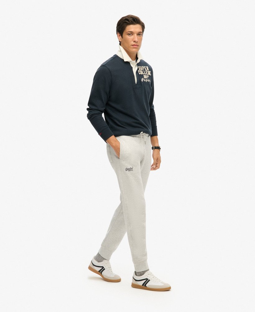 spodnie dresowe essential logo w kolorze glacier grey marl