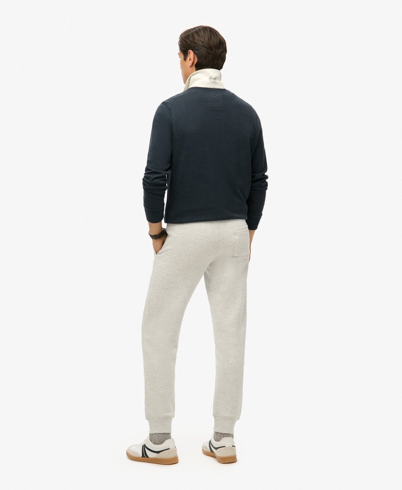 spodnie dresowe essential logo w kolorze glacier grey marl