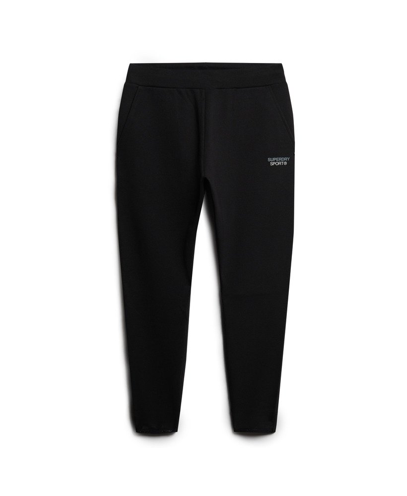 spodnie dresowe sport tech tapered w kolorze czarnym
