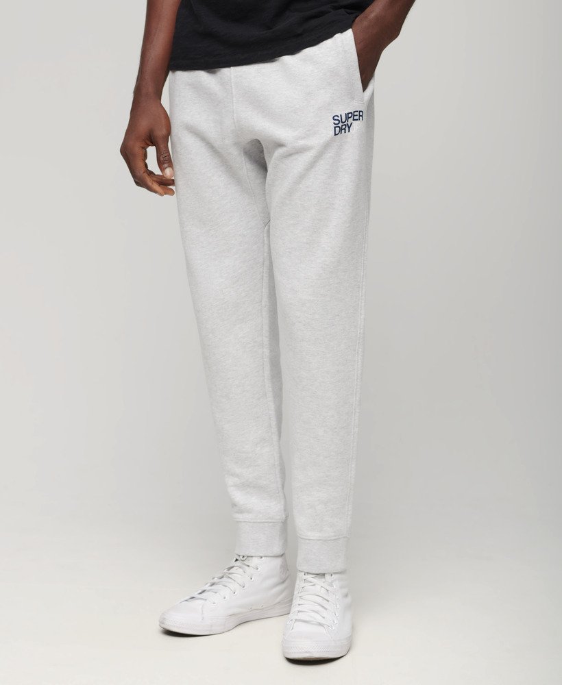 spodnie dresowe sportswear z logo w kolorze cadet grey marl