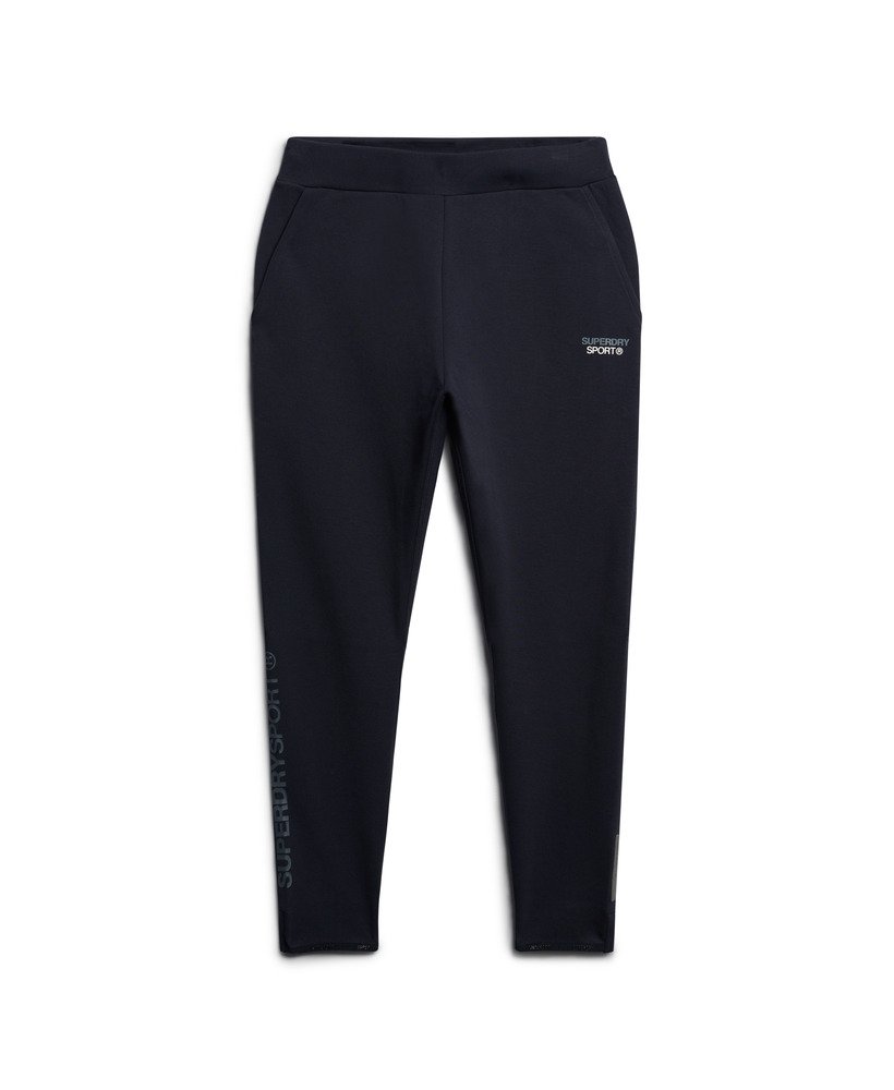 spodnie dresowe sport tech logo tapered joggers w kolorze eclipse navy